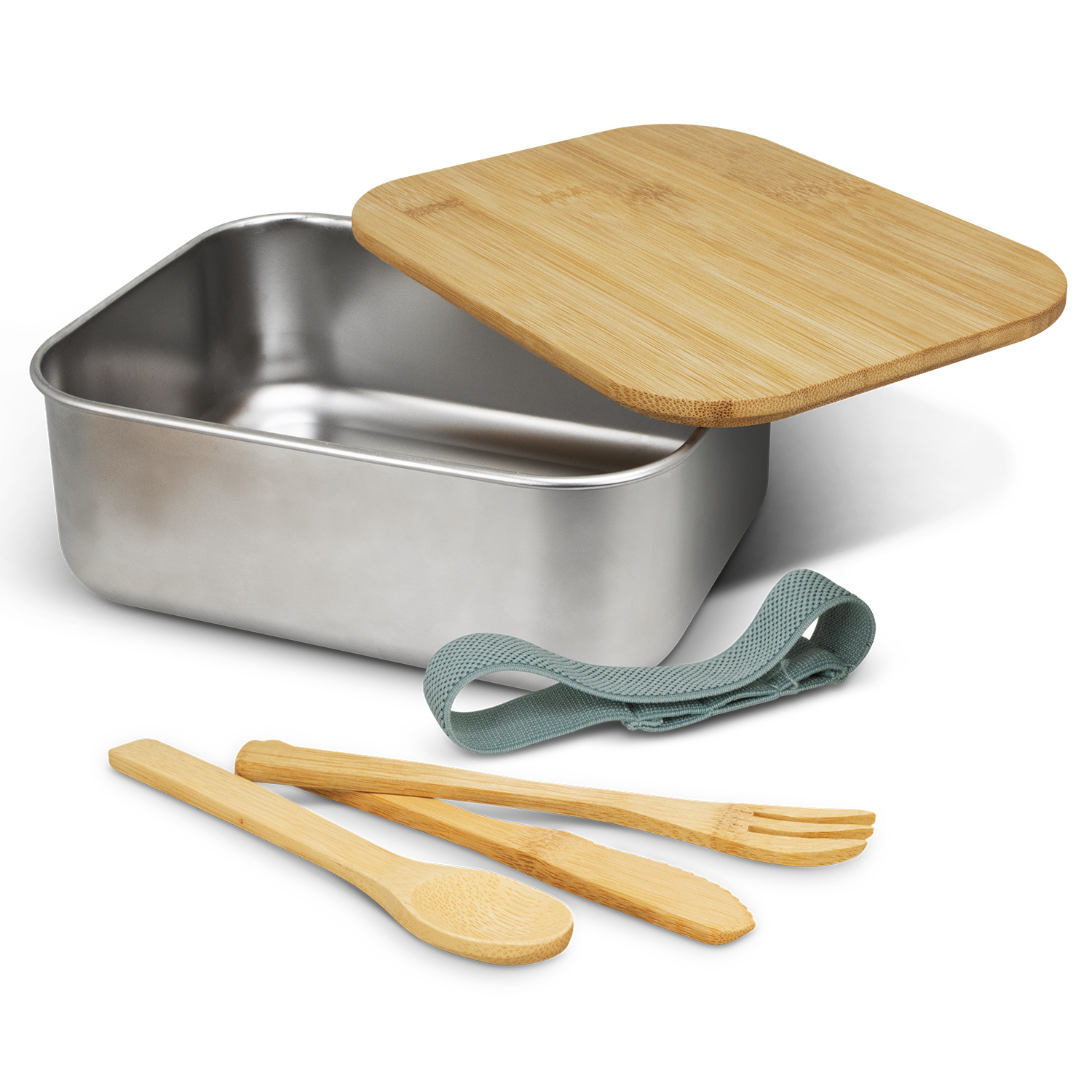 Stainless Steel Bamboo LunchBox - Image 3